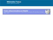 Tablet Screenshot of colloque.wikimedia.fr