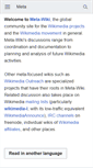 Mobile Screenshot of meta.wikimedia.org