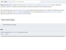 Tablet Screenshot of meta.wikimedia.org