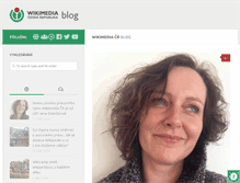 Tablet Screenshot of blog.wikimedia.cz