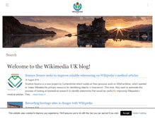 Tablet Screenshot of blog.wikimedia.org.uk