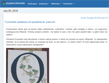 Tablet Screenshot of pl.planet.wikimedia.org
