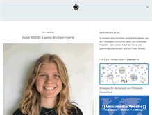 Tablet Screenshot of blog.wikimedia.de