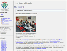 Tablet Screenshot of cs.planet.wikimedia.org