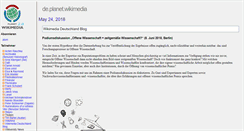 Desktop Screenshot of de.planet.wikimedia.org