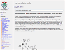 Tablet Screenshot of de.planet.wikimedia.org