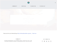 Tablet Screenshot of blog.wikimedia.org