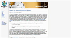 Desktop Screenshot of blog.wikimedia.in