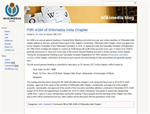 Tablet Screenshot of blog.wikimedia.in